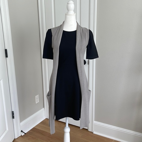 Aritzia Sweaters | Aritzia Wilfred Knit Sleeveless Cardigan | Color: Gray | Size: Xxs | Maxk3509's Closet